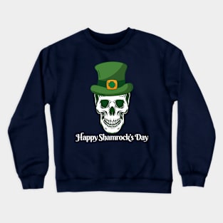 St Patricks Day Skull Lover Funny Crewneck Sweatshirt